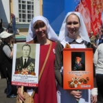 Представители социальной службы Астанайской и Алматинской епархии города Алматы приняли участие в памятном шествии "Бессмертного полка"