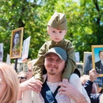 Представители социальной службы Астанайской и Алматинской епархии города Алматы приняли участие в памятном шествии "Бессмертного полка"