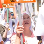 Представители социальной службы Астанайской и Алматинской епархии города Алматы приняли участие в памятном шествии "Бессмертного полка"