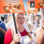 Представители социальной службы Астанайской и Алматинской епархии города Алматы приняли участие в памятном шествии "Бессмертного полка"