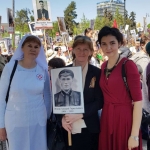 Представители социальной службы Астанайской и Алматинской епархии города Алматы приняли участие в памятном шествии "Бессмертного полка"